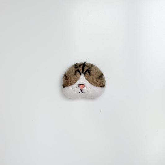 Cat Whisker Collector Fridge Magnet – Cute Handmade Cat Face Magnet for Storing Pet Whiskers & Home Décor